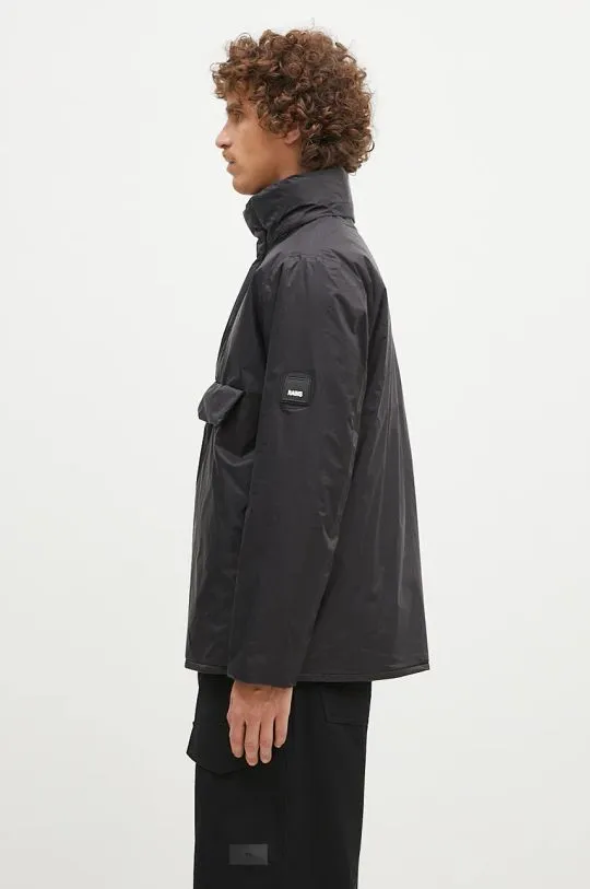 Rains jacket Fuse Anorak black color