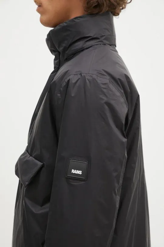 Rains jacket Fuse Anorak black color