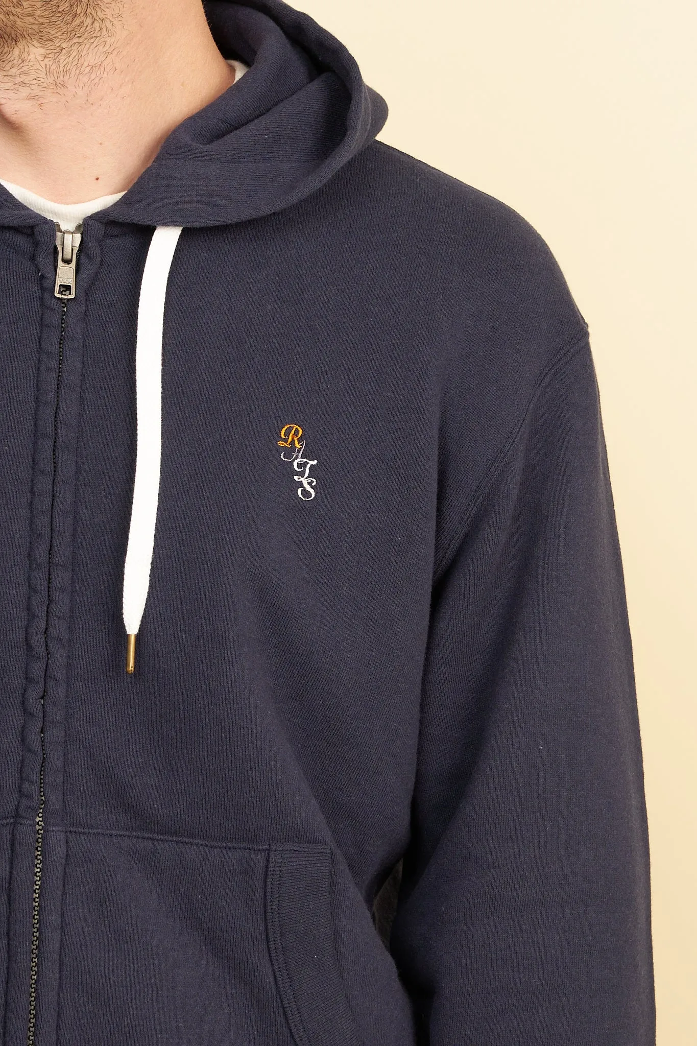 Rats Zip Hoodie - Navy