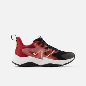 Rave Run v2 Kids Lace Athlete Trainer - Black/Red/Orange