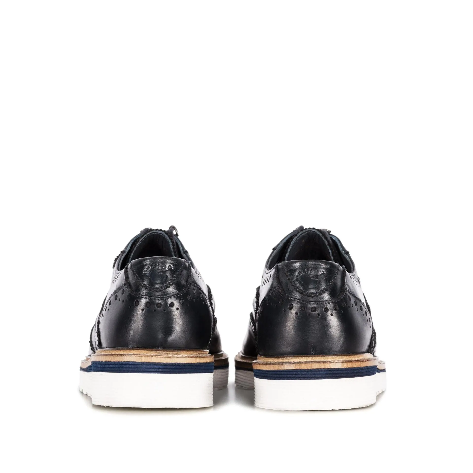 Ripley Navy Wedge Derby Brogue - Order Now!