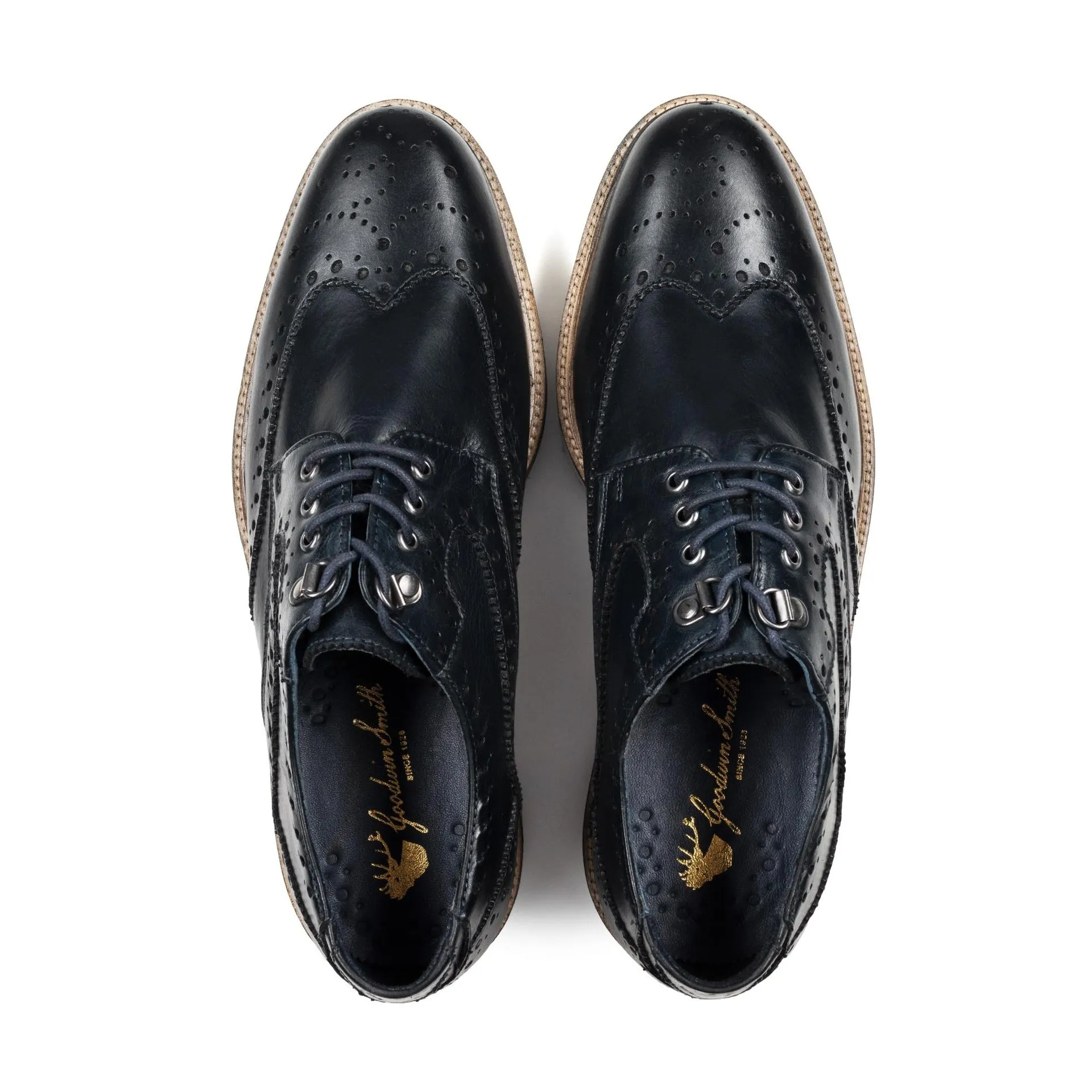 Ripley Navy Wedge Derby Brogue - Order Now!