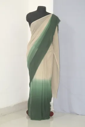 Shaded georgette saree