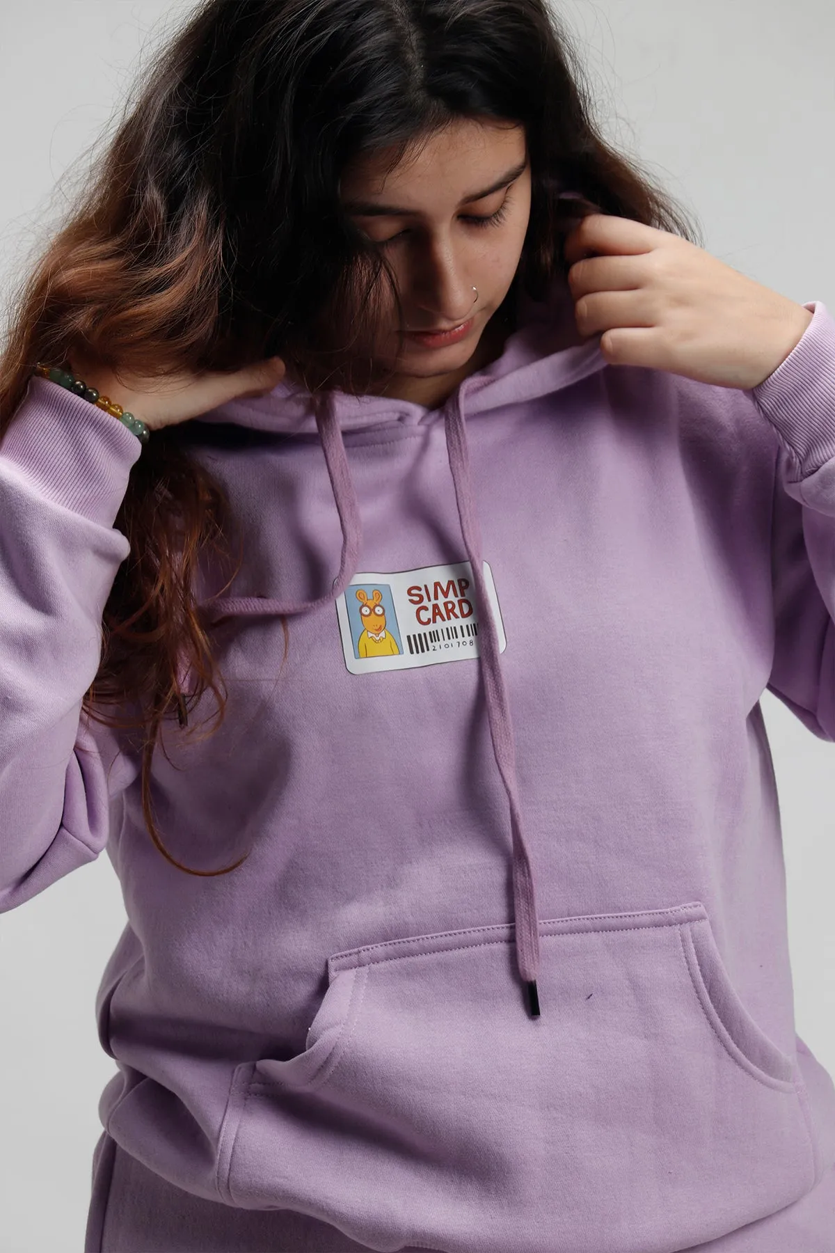 Simp card Lavender Hoodie