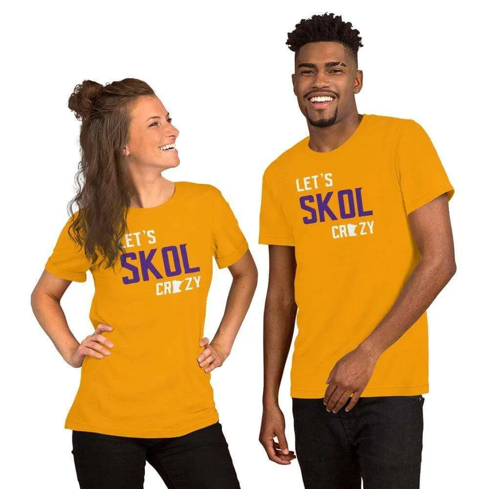 Skol Crazy T-Shirt - Purple & Gold - Men's/Unisex