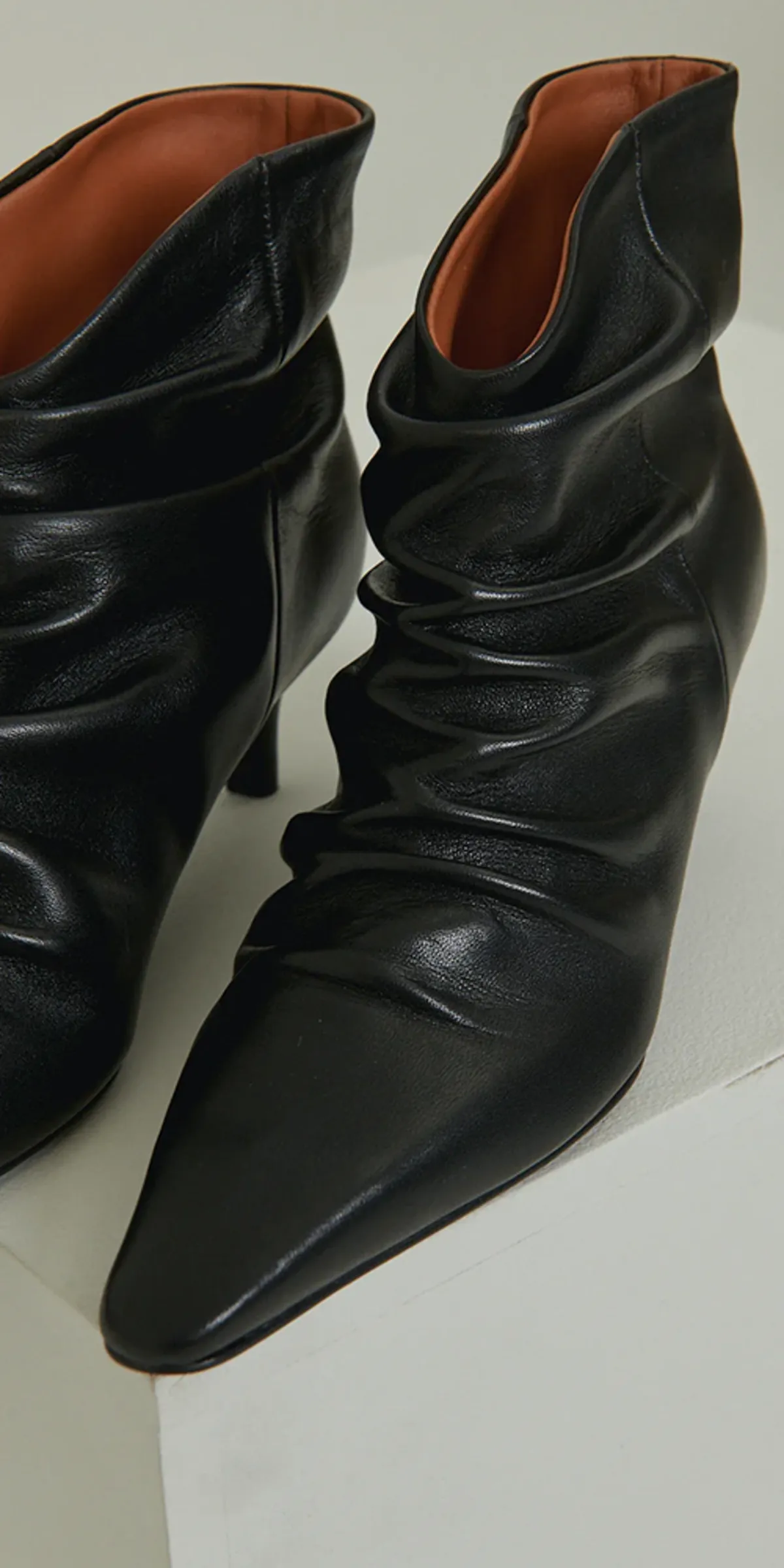 Slouchy Ankle Boots - Black