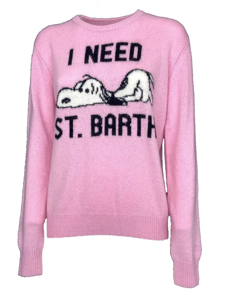 SNOOPY embroidered pullover - DONNA ROSA