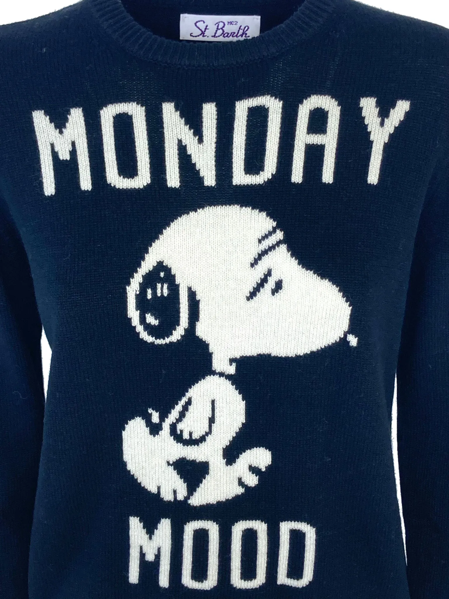 Snoopy Monday Mood Blue Donna Pullover