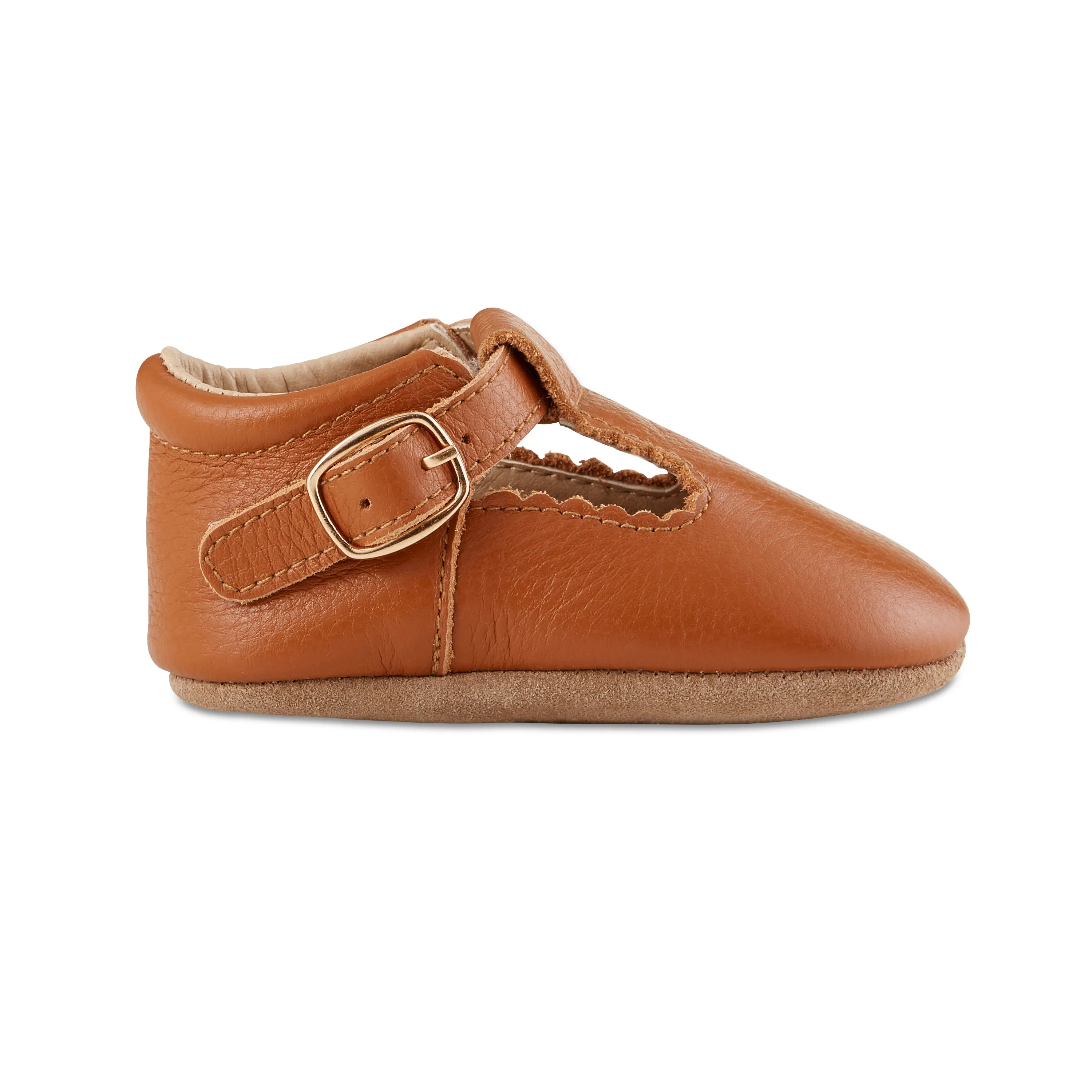 Soft-Sole Leather Mary Jane Moccasins - TAWNY - Shop Now!