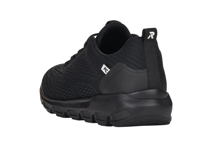 Sportec12 Black Slip-On Bungee Sneaker