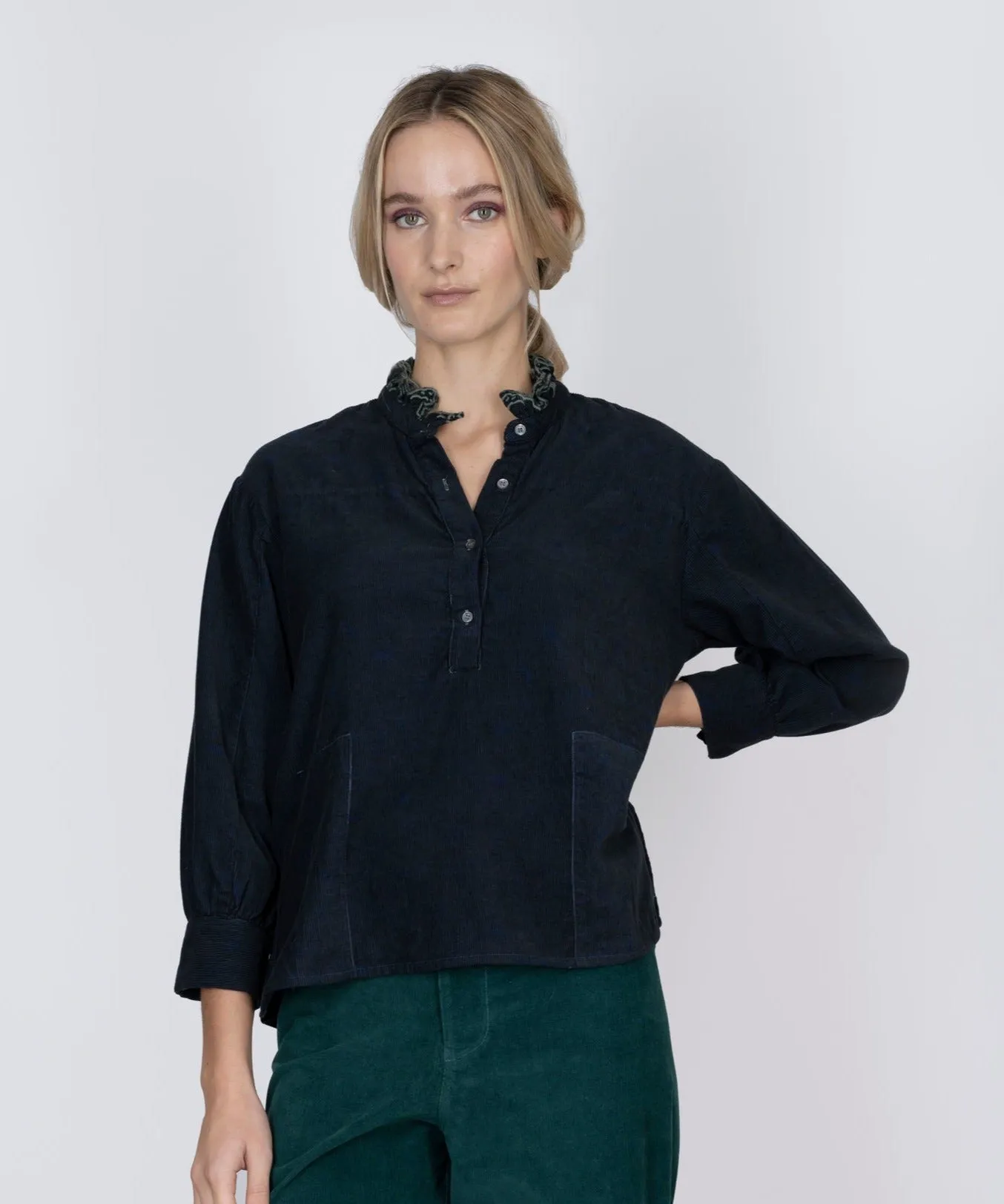 Stella Navy Pincord Pullover Shirt - Buy Online, Free Shipping, Limited Stock