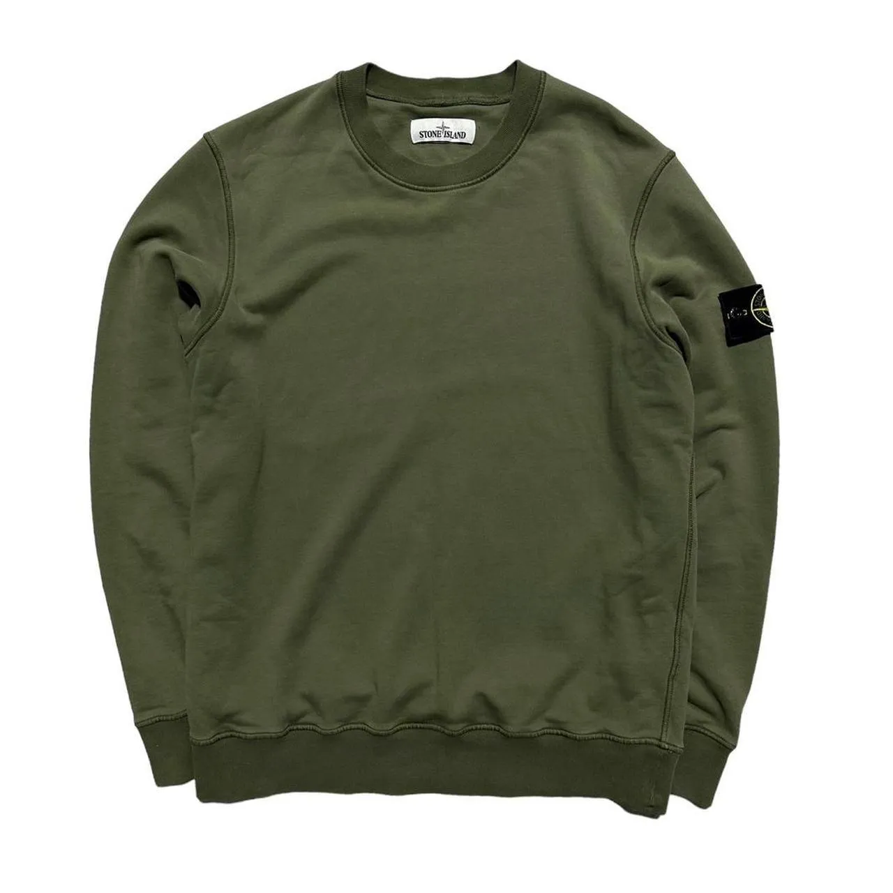 Stone Island Green Pullover Crewneck