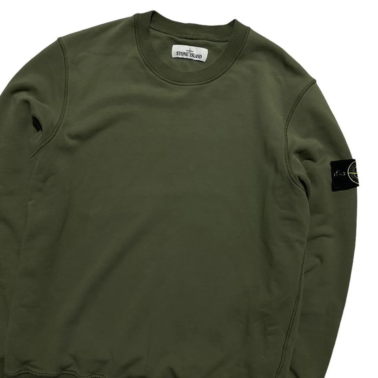 Stone Island Green Pullover Crewneck