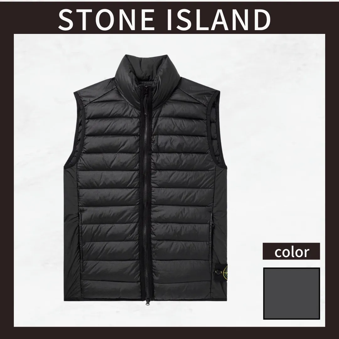 Stone Island logo vests and gillets.