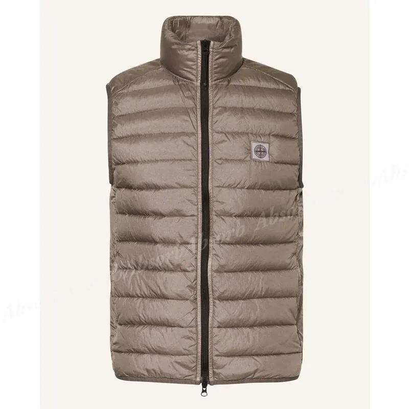 Stone Island plain logo vests and gillets