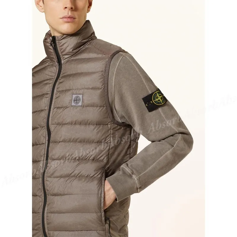 Stone Island plain logo vests and gillets