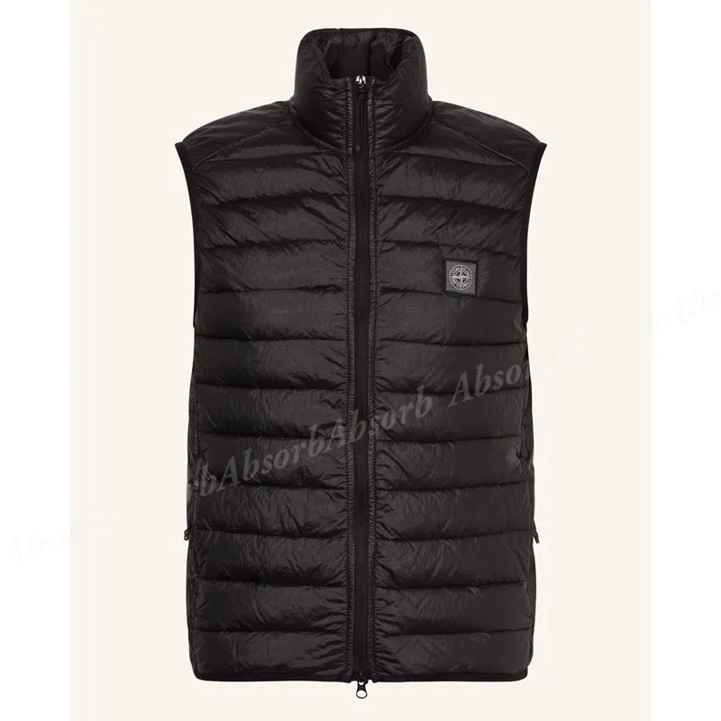 Stone Island plain logo vests and gillets