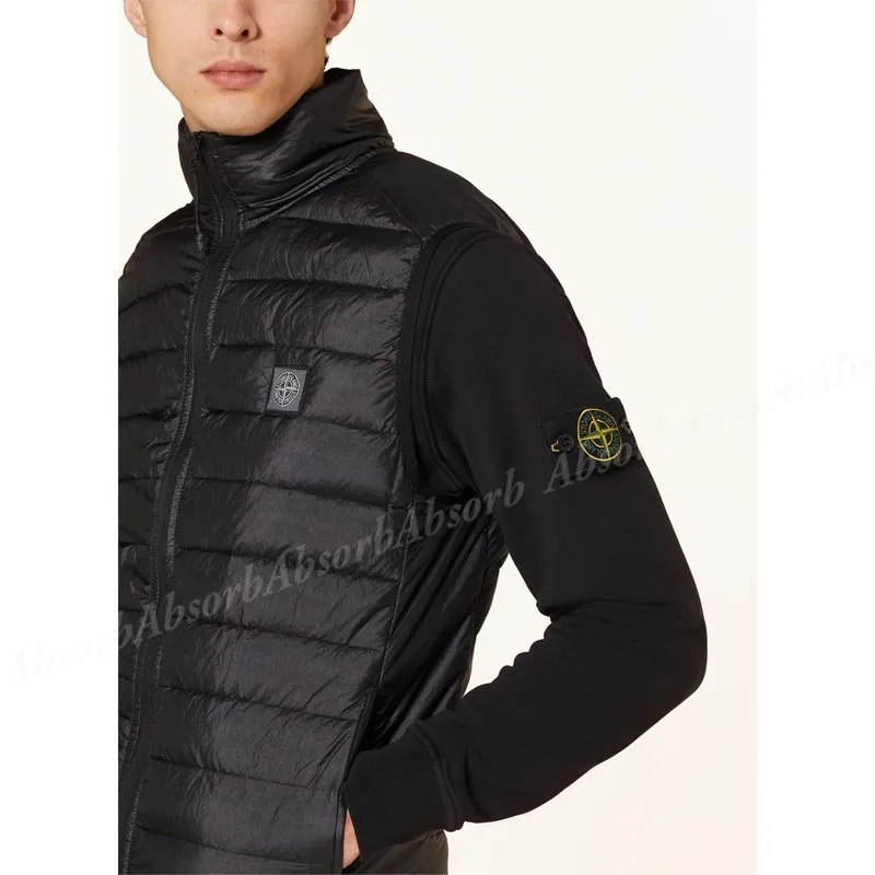 Stone Island plain logo vests and gillets