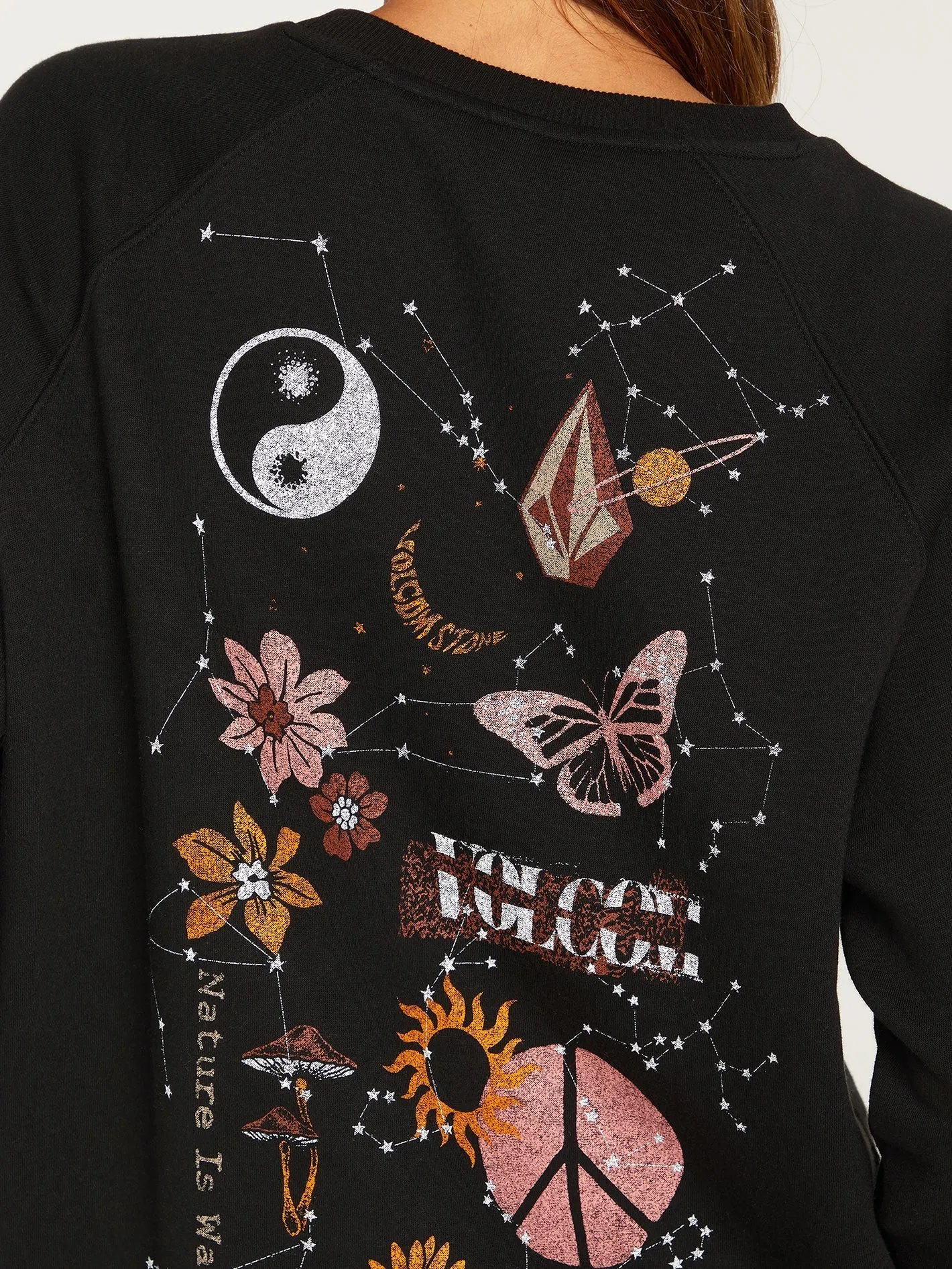 Stone Magic Boyfriend Crew Sweatshirt can be rewritten as Stone Boyfriend Crew Sweatshirt with Magical Design.