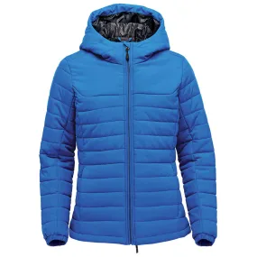 Stormtech Azure Blue Nautilus Quilted Hoody for Women.