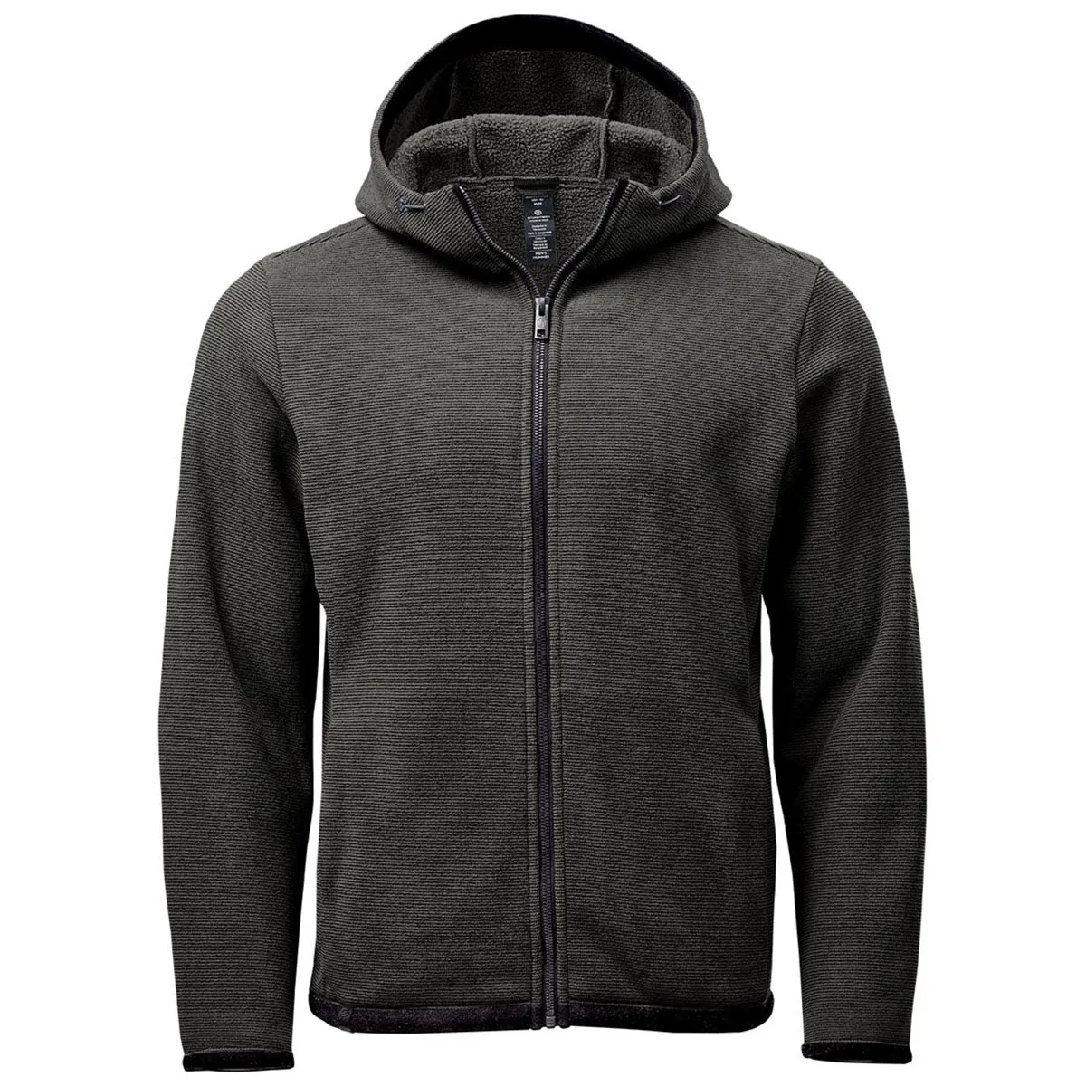 Stormtech Men's Charcoal Stripe Medusa Fleece Hoodie