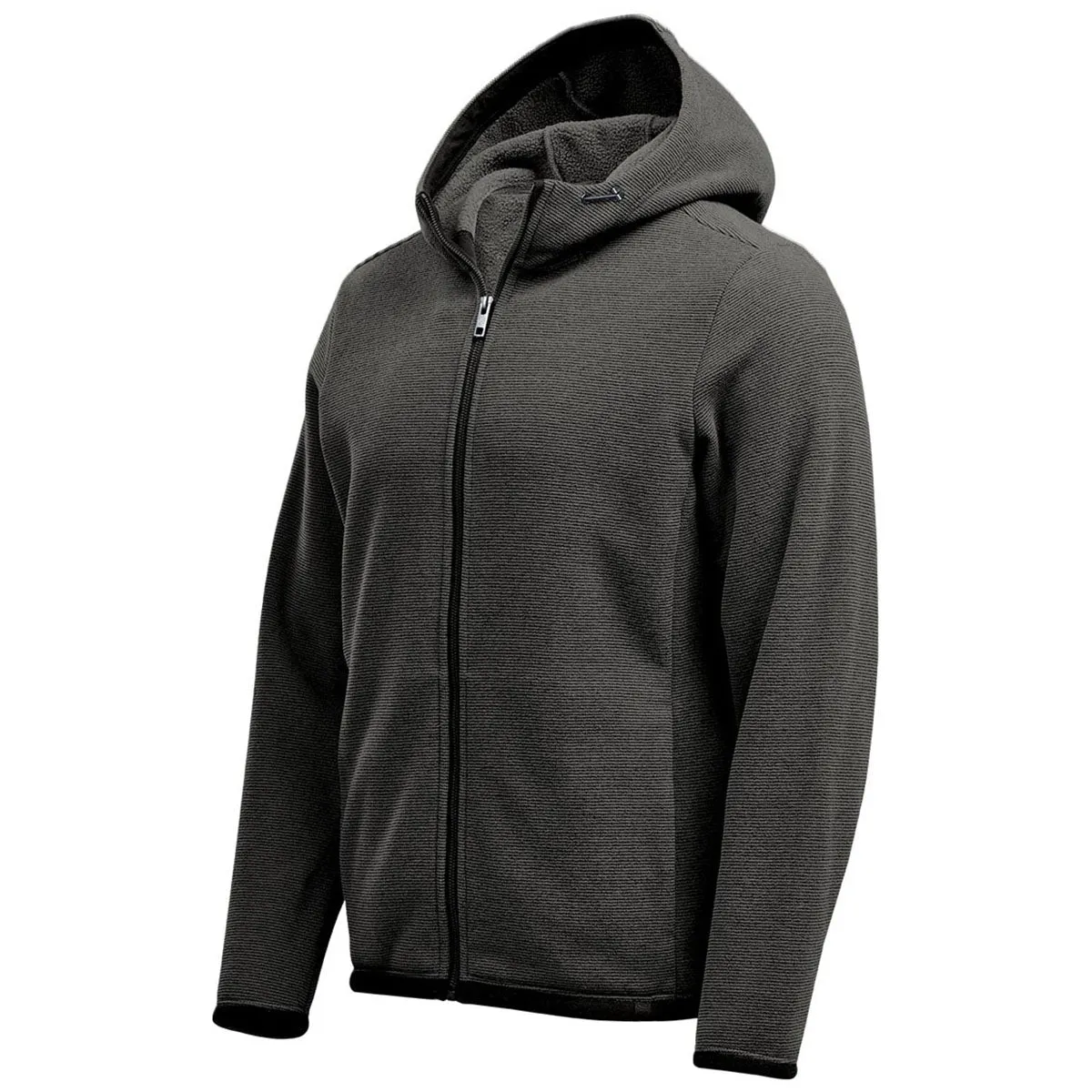 Stormtech Men's Charcoal Stripe Medusa Fleece Hoodie