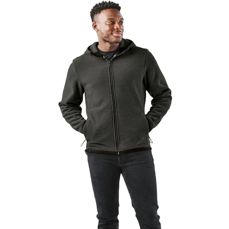 Stormtech Men's Charcoal Stripe Medusa Fleece Hoodie