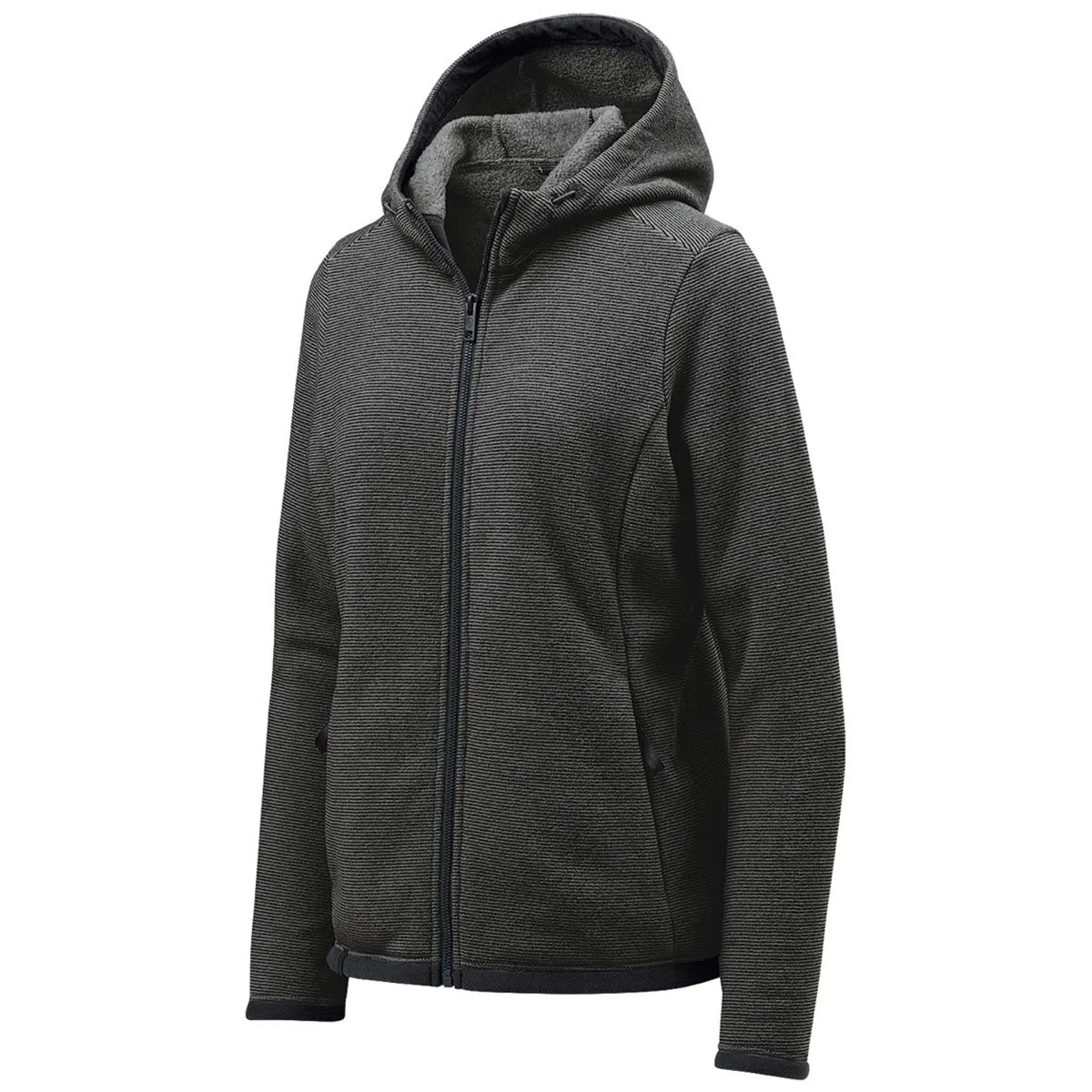 Stormtech Women's Charcoal Stripe Fleece Hoody