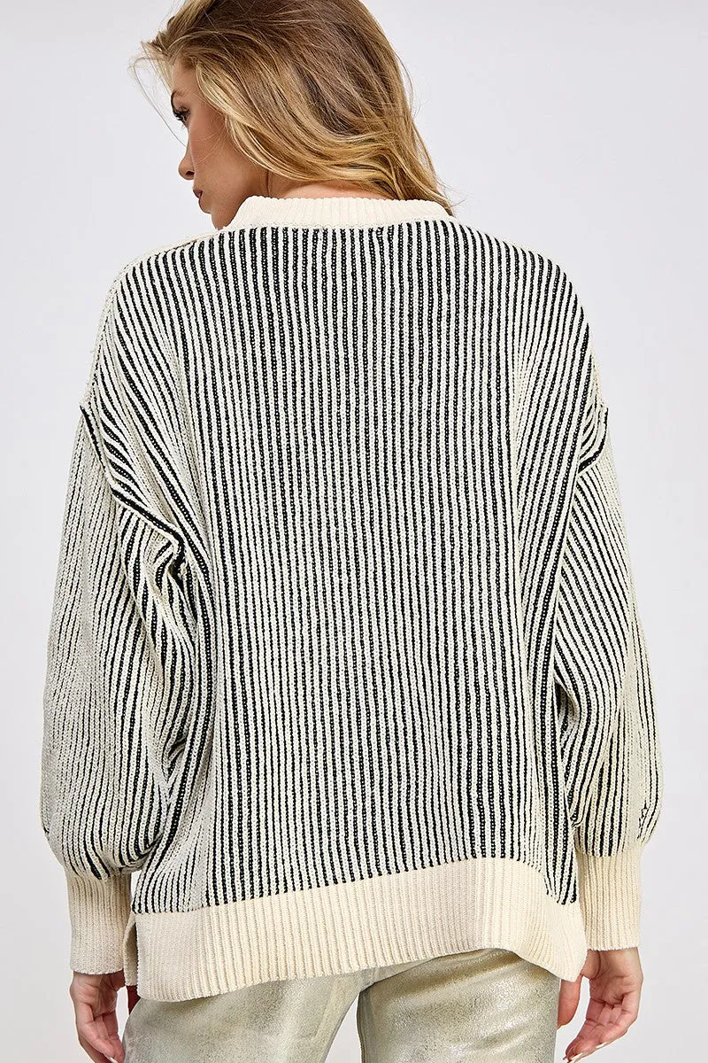 Striped sweater online