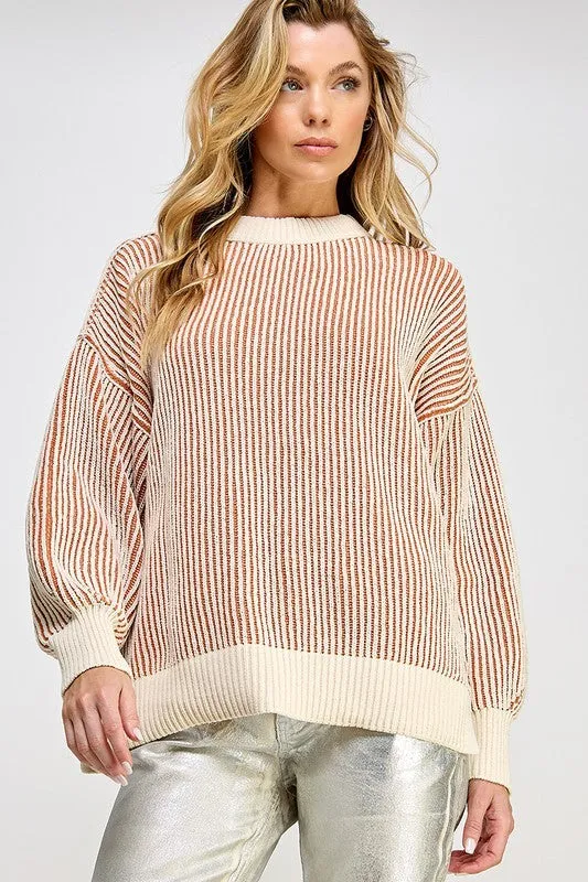 Striped sweater online