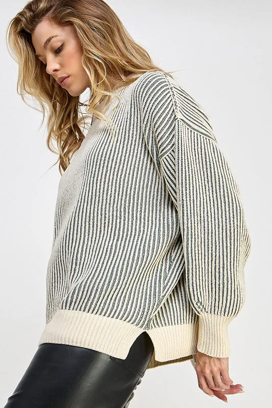 Striped sweater online