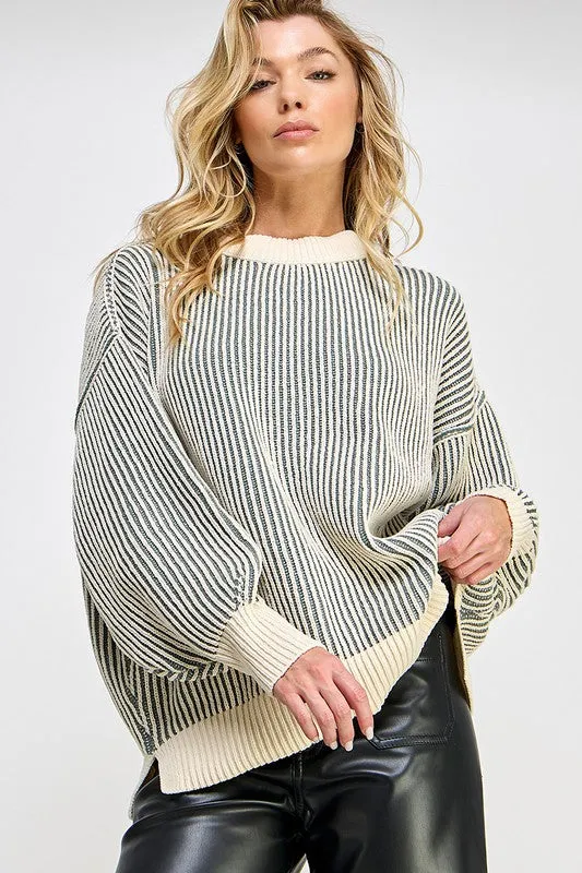 Striped sweater online