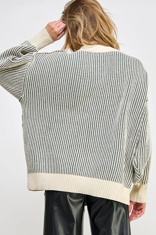 Striped sweater online