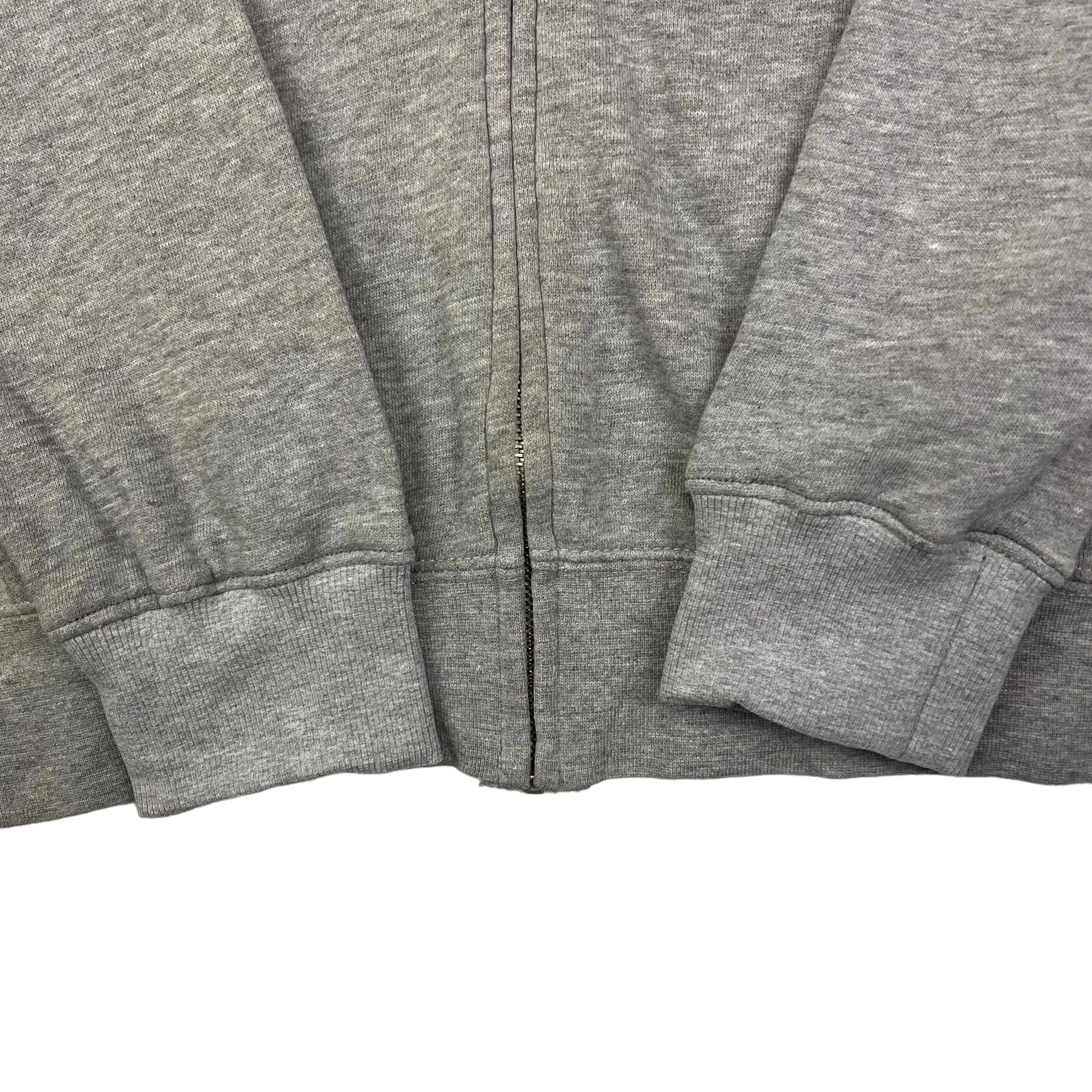 Stussy Grey Zip-Up Hoodie