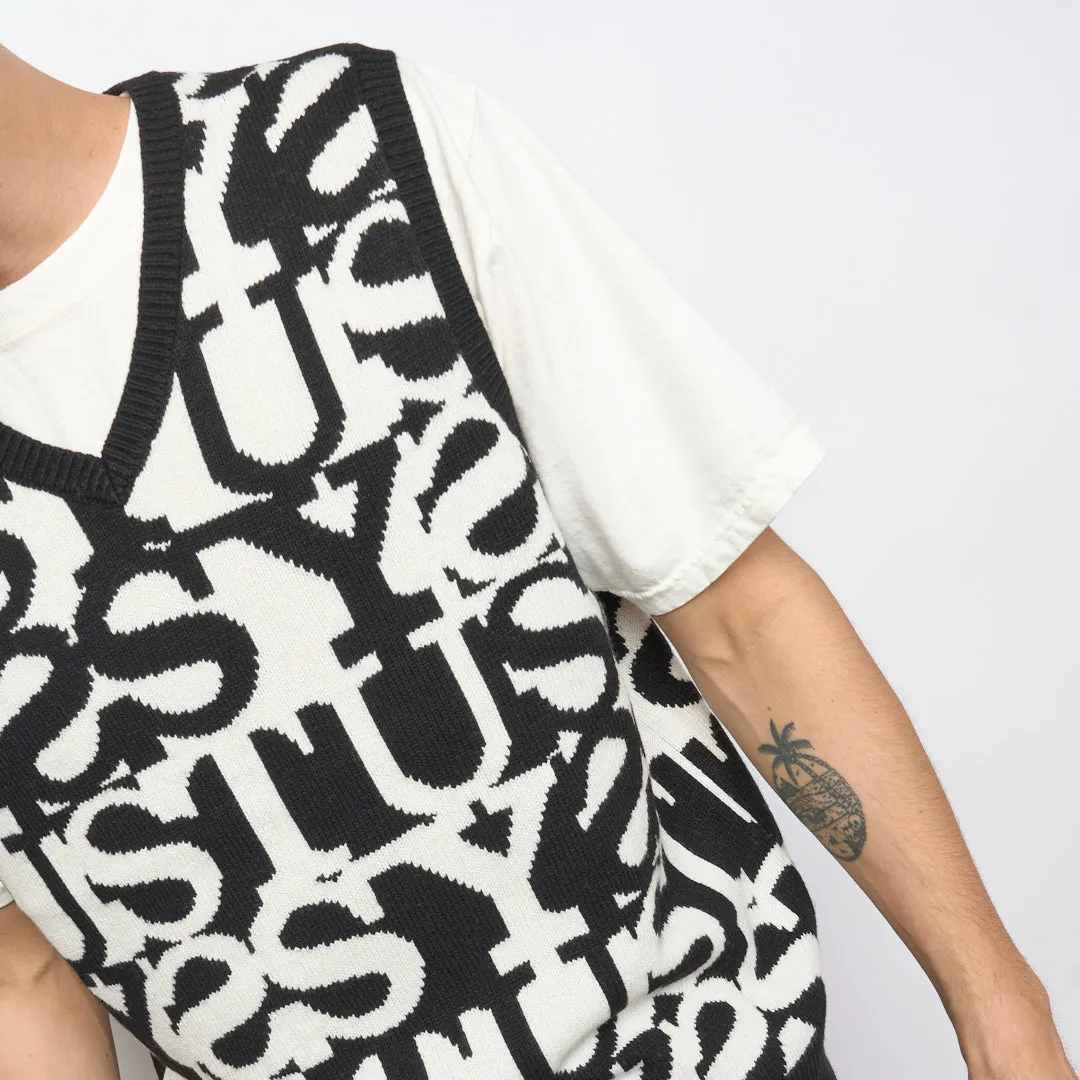 Stussy - Stacked Sweater Vest (Ivory)