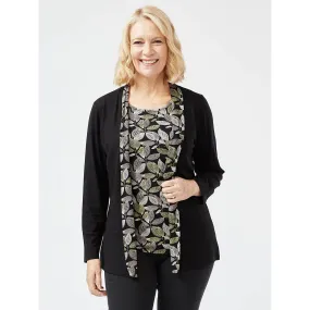 Stylish Cardigan with Mock Double Layer Design - Shop Now!