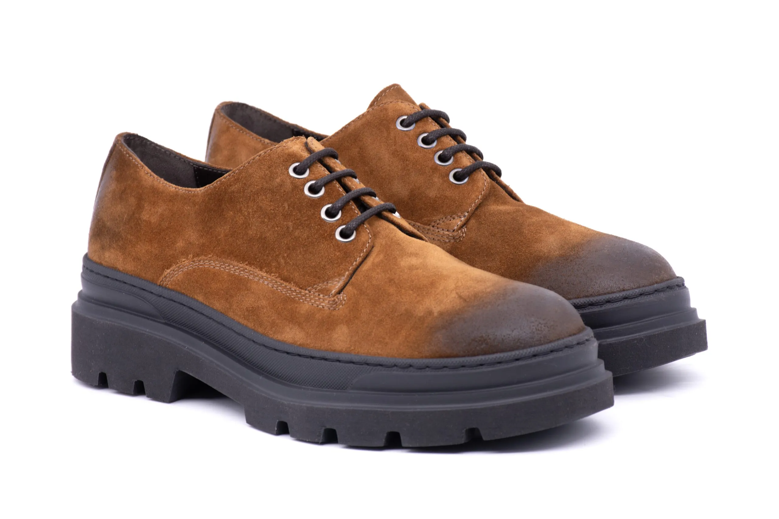 Suede Derby shoes