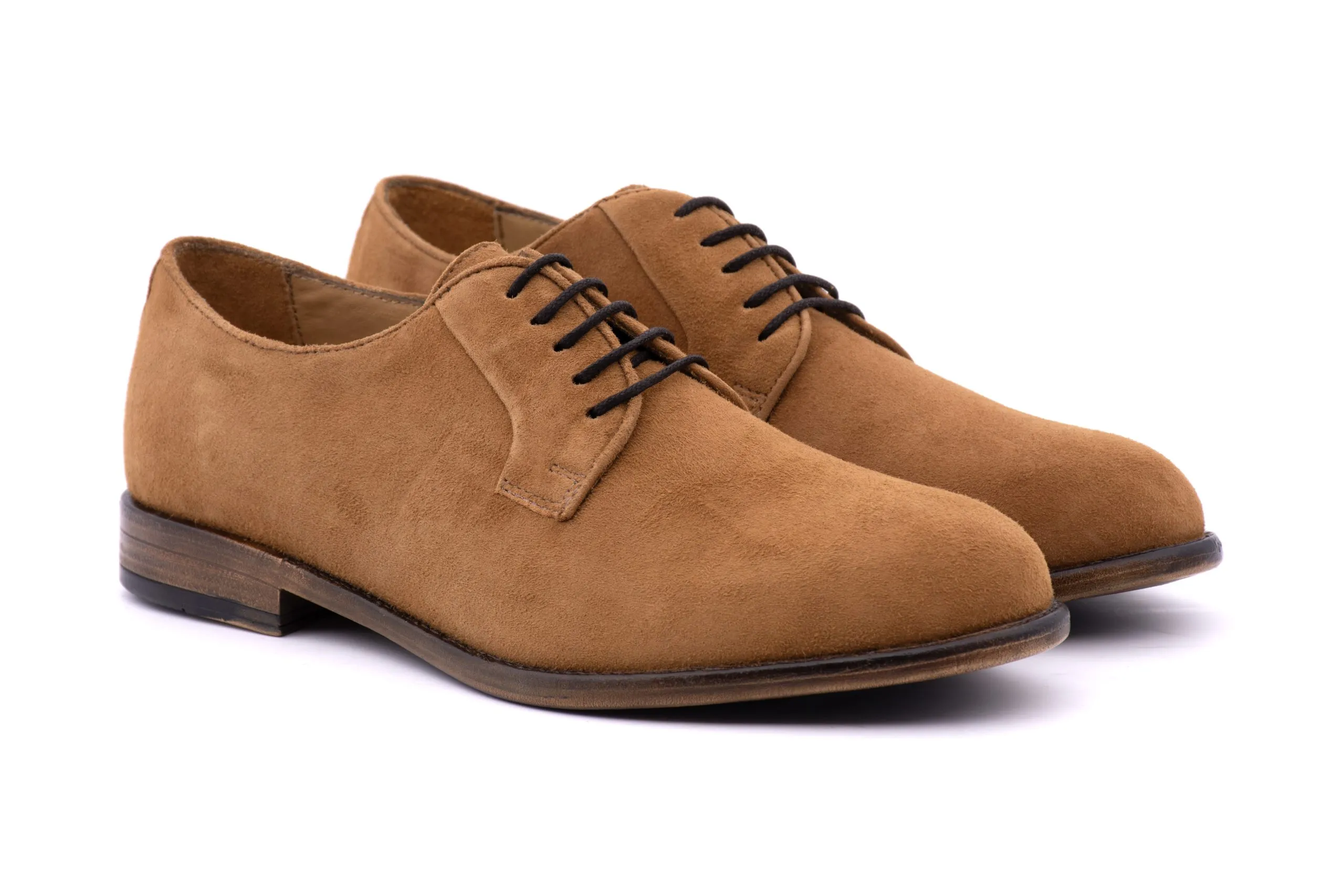 Suede derby shoes