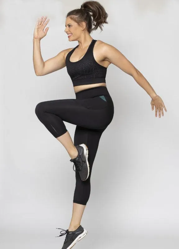 Sustainable Activewear 3/4 Length High Waisted leggings with Pockets