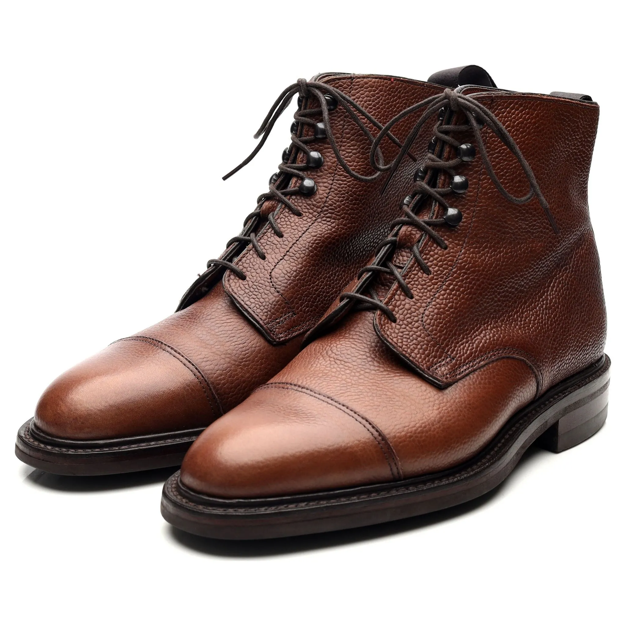 'Taron' Brown Leather Boots UK 6 E