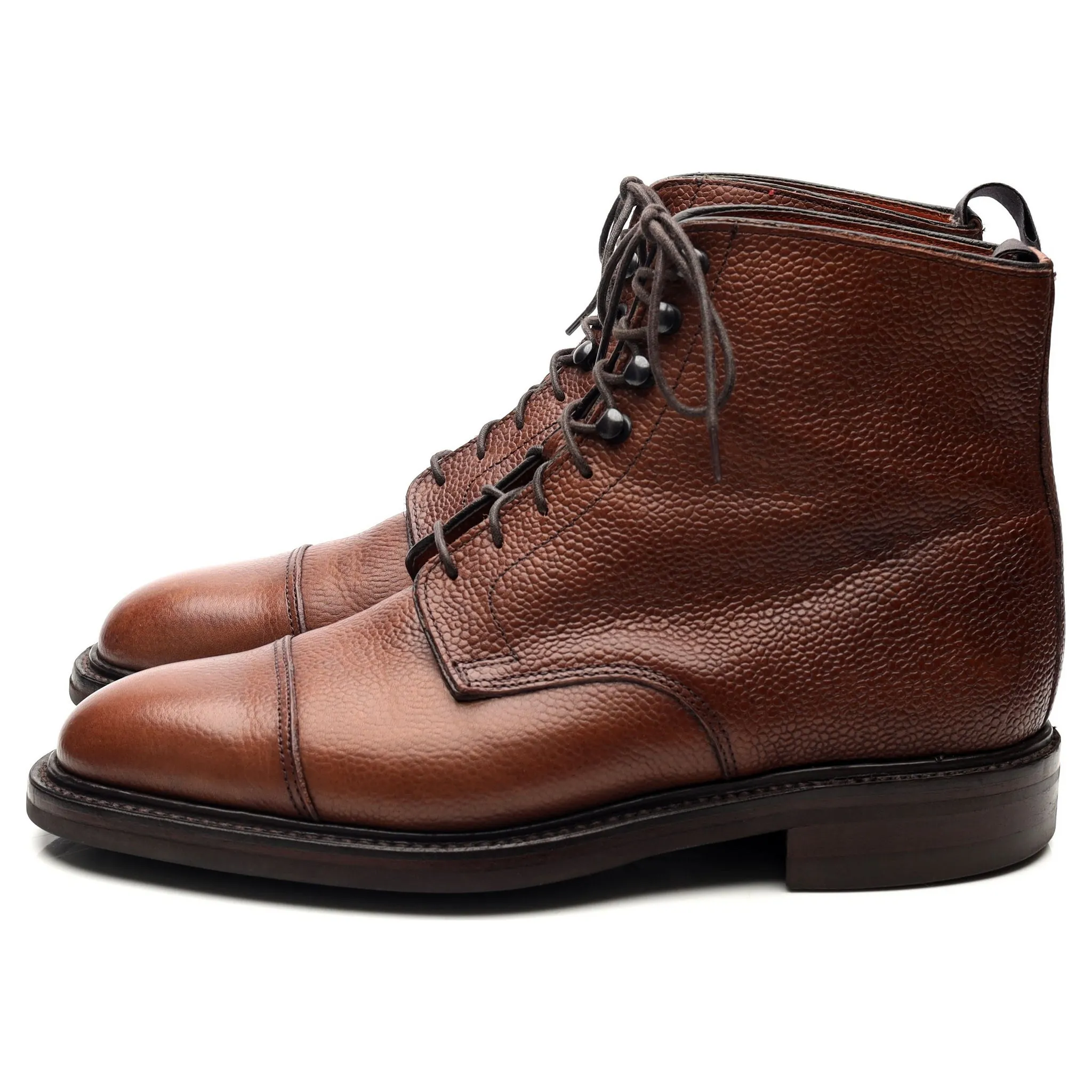 'Taron' Brown Leather Boots UK 6 E