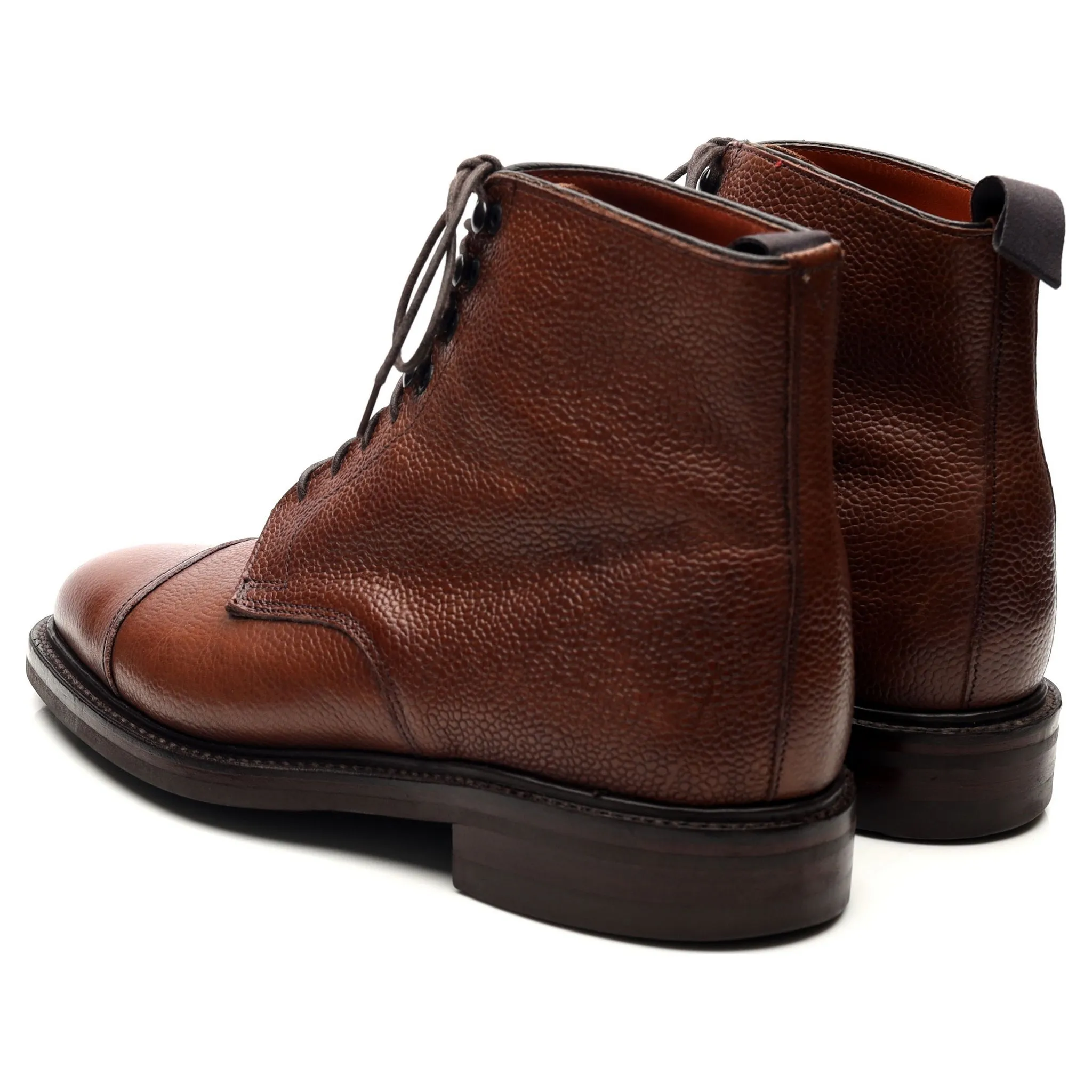 'Taron' Brown Leather Boots UK 6 E