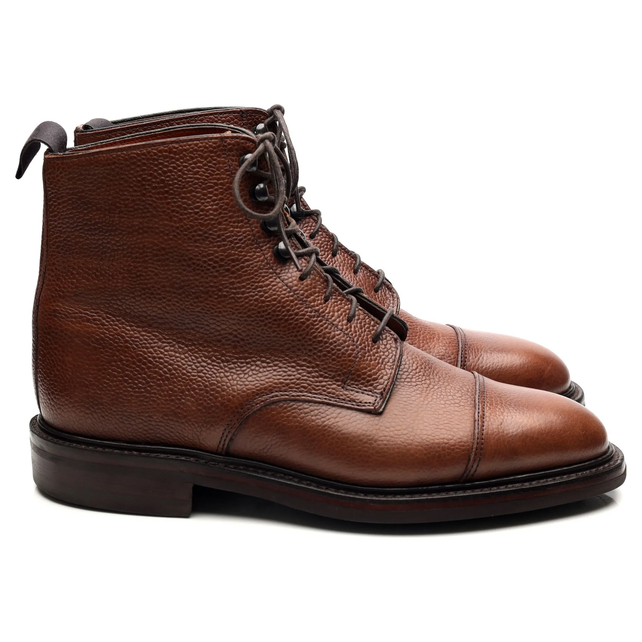 'Taron' Brown Leather Boots UK 6 E