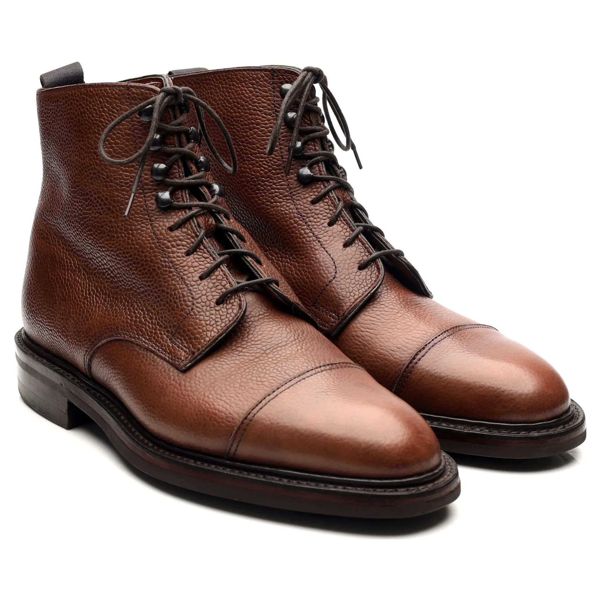 'Taron' Brown Leather Boots UK 6 E