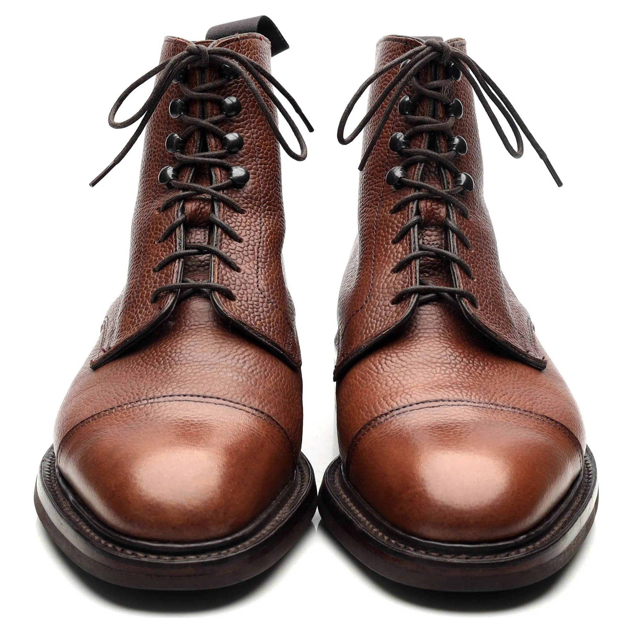 'Taron' Brown Leather Boots UK 6 E