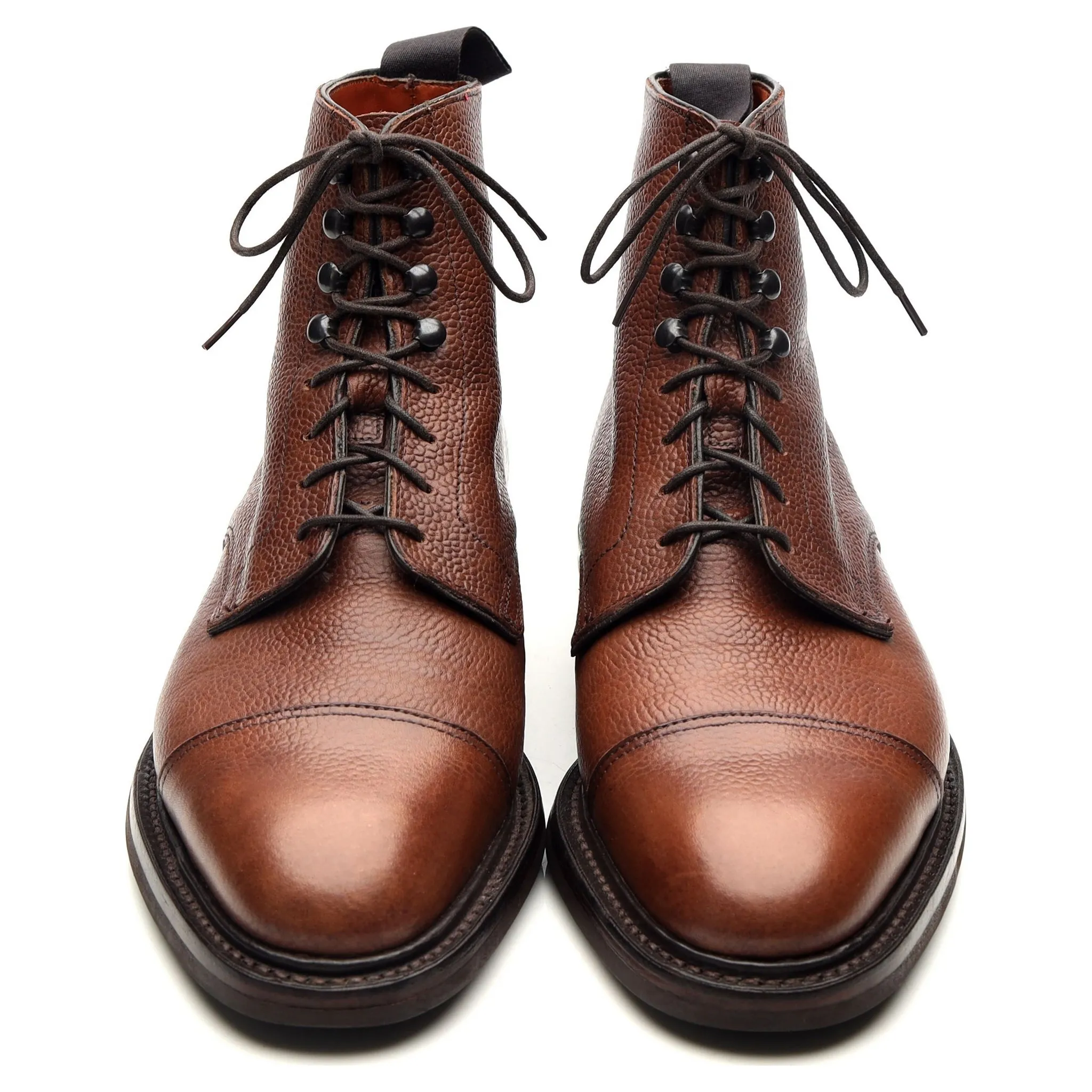 'Taron' Brown Leather Boots UK 6 E