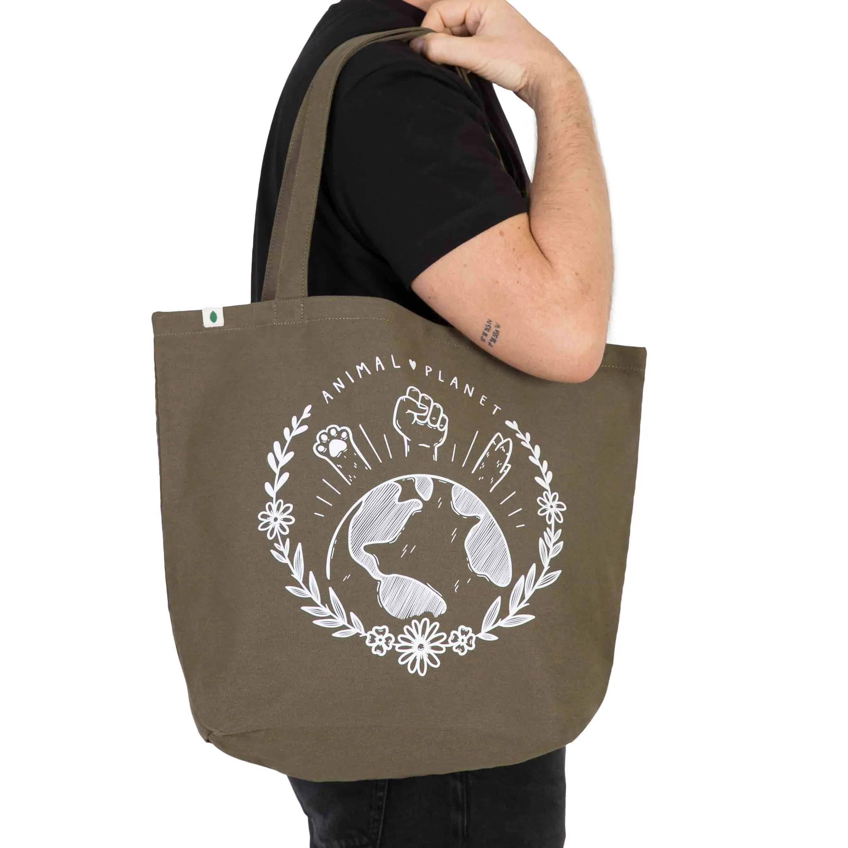 tote bag animal black tol006