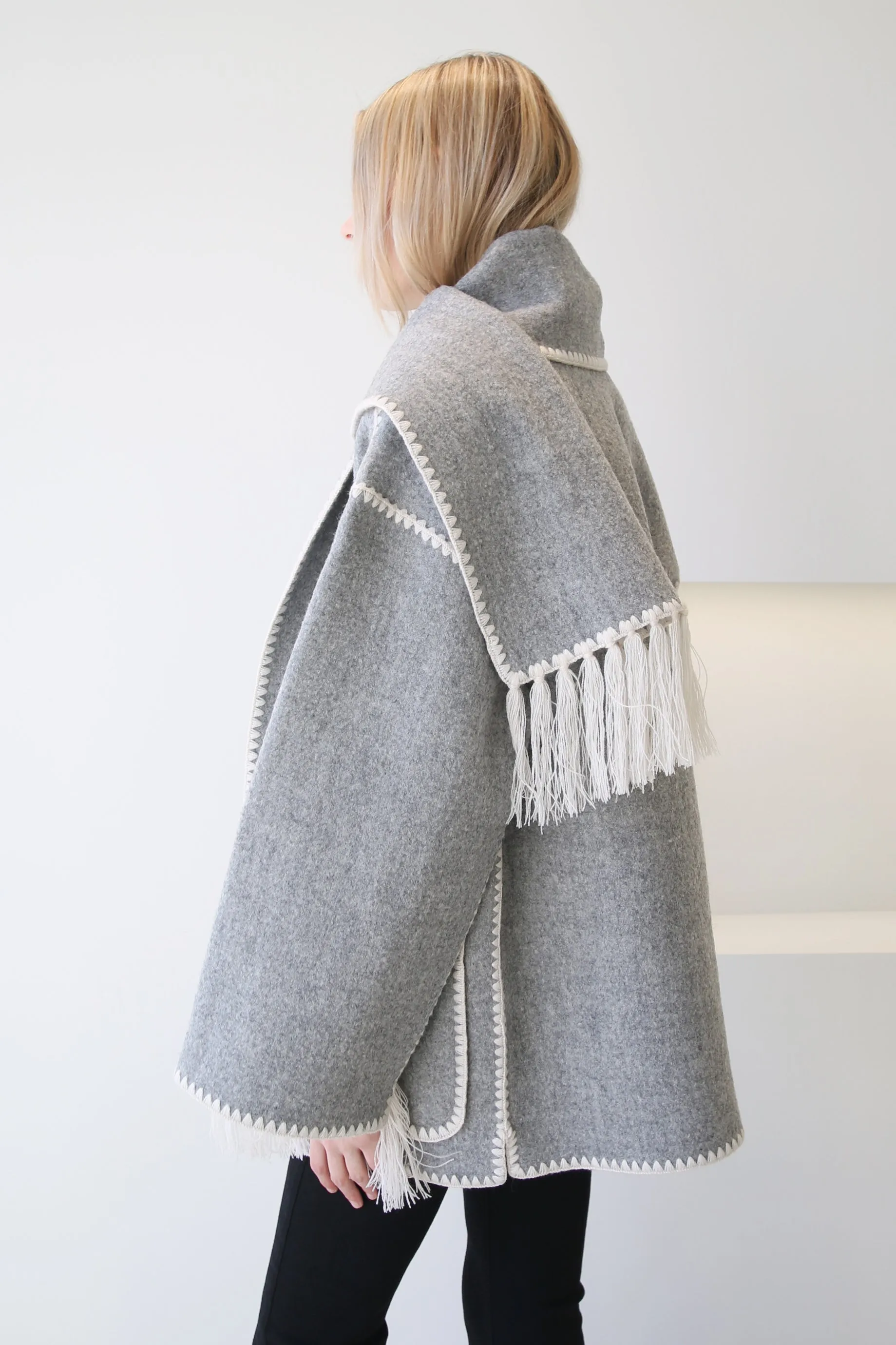 Toteme Gray Scarf Jacket - Buy Now, Limited Stock!