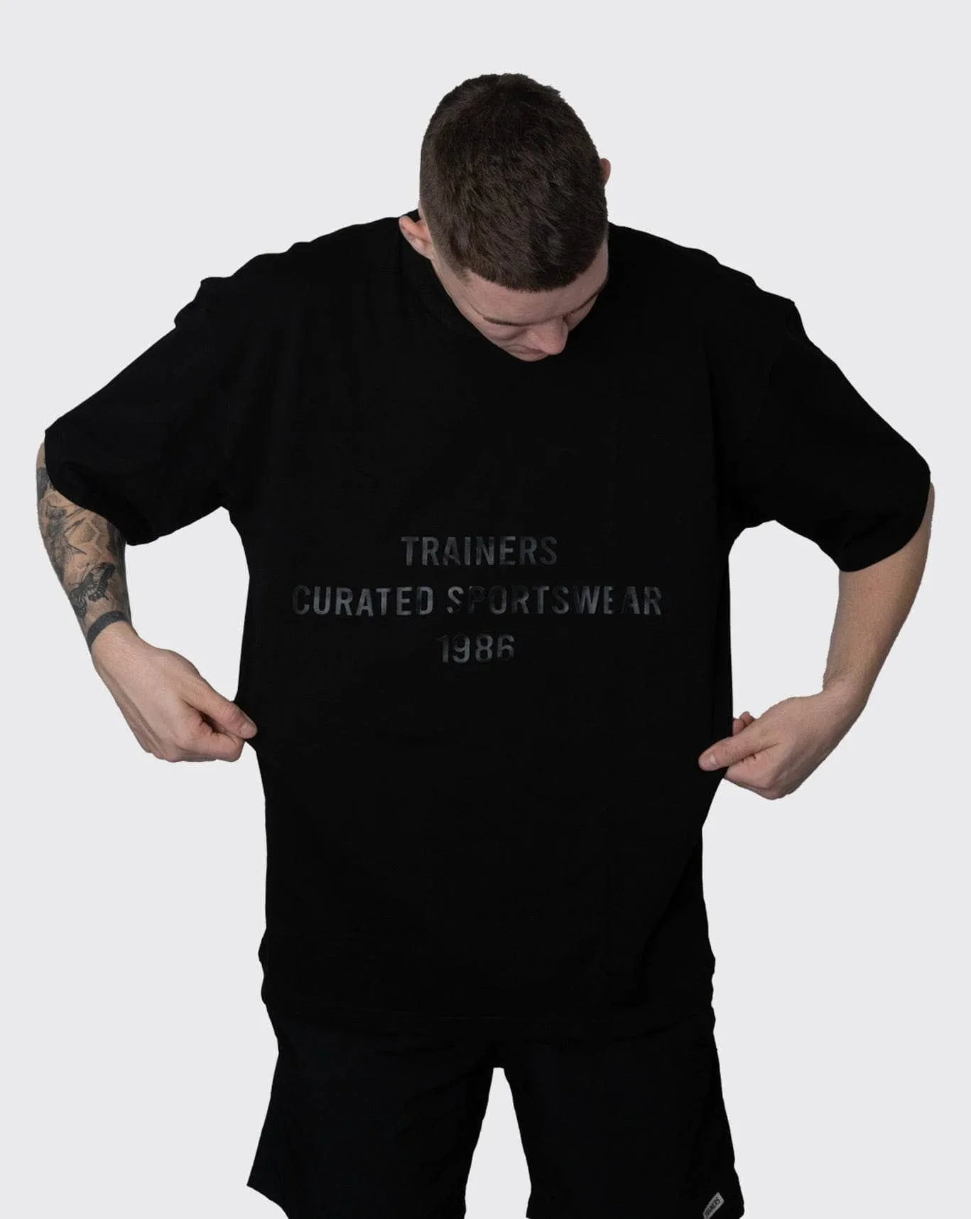 trainers oversized sportswear tee