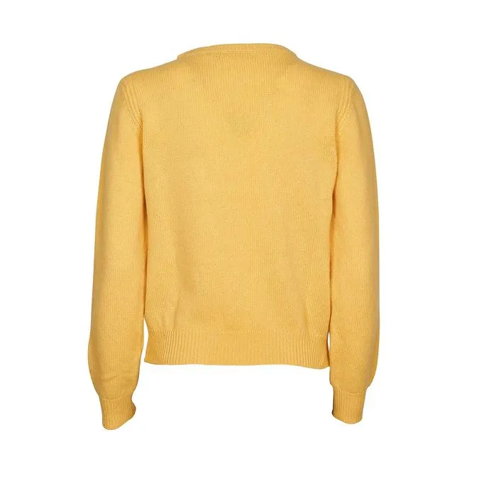 Tuesday Treat Wool Pullover for Women - Yellow